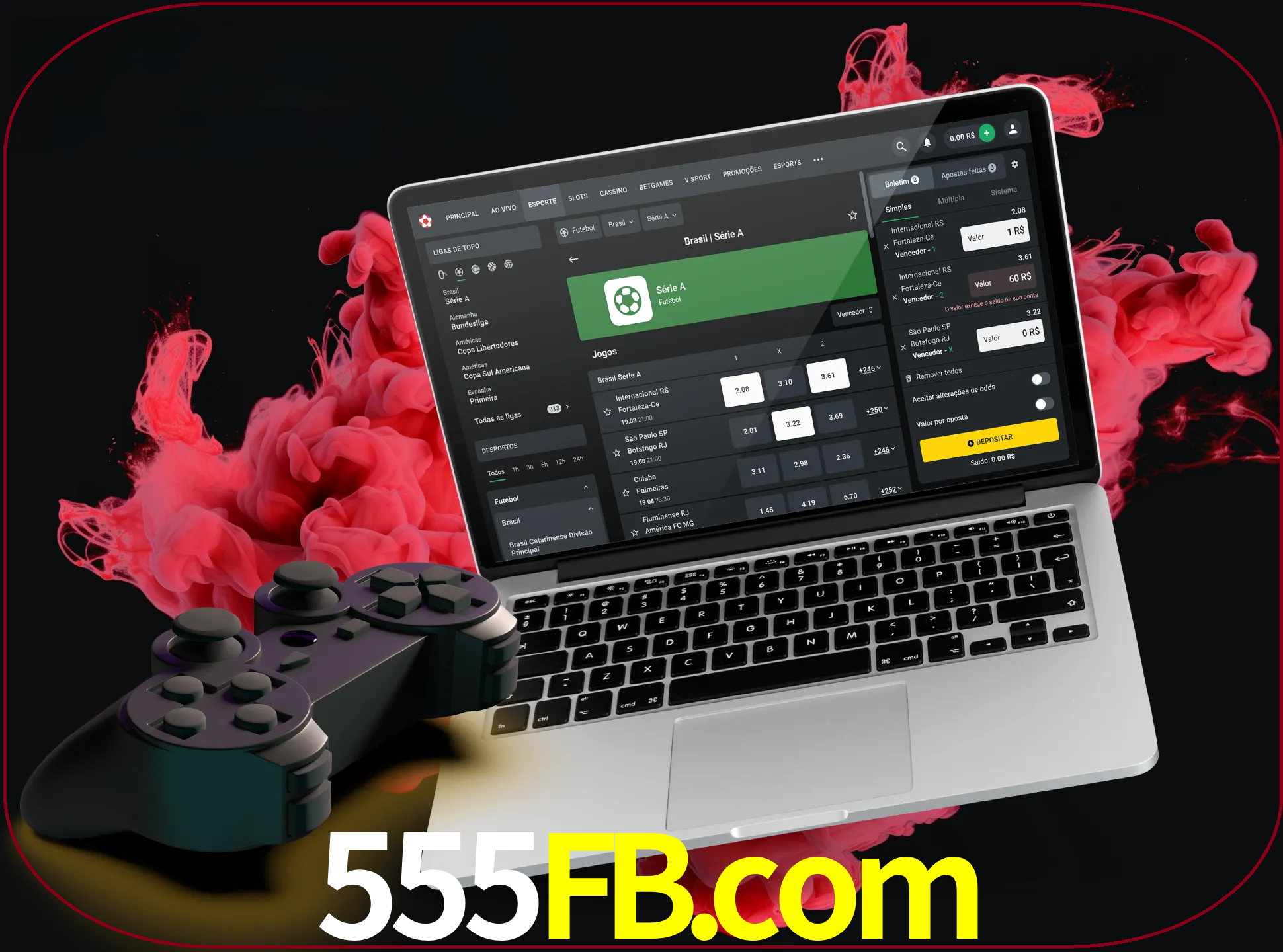 Visite a secção especial de jogos de vídeo em 555fb para descobrir em que jogos pode apostar e ganhar muito dinheiro.