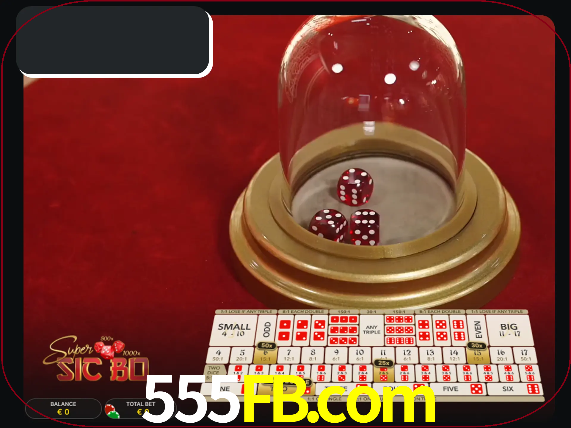Deixe os dados ao seu lado nos jogos da Sic Bo.